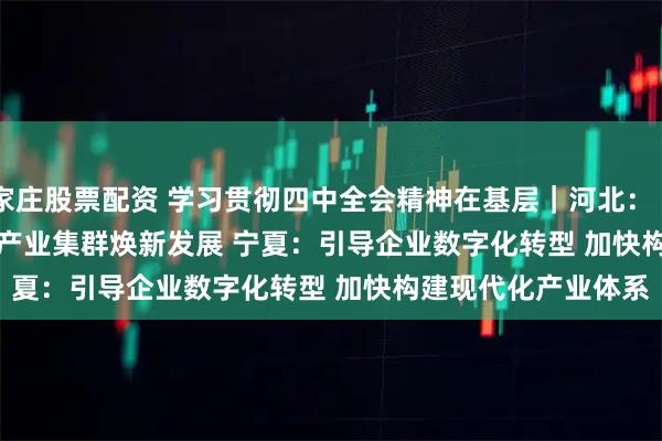 石家庄股票配资 学习贯彻四中全会精神在基层｜河北：“共享智造” 推动特色产业集群焕新发展 宁夏：引导企业数字化转型 加快构建现代化产业体系